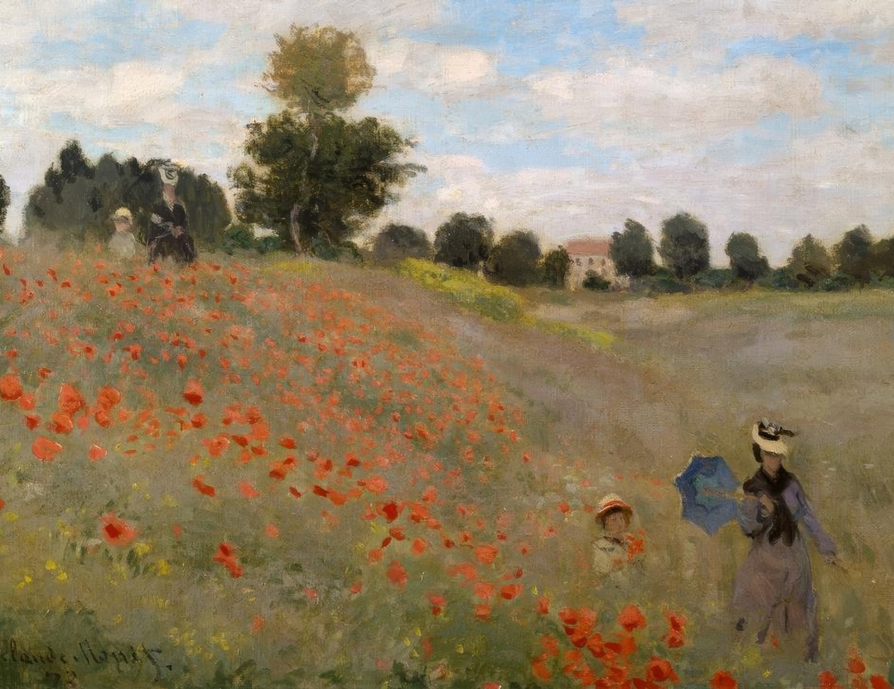 Vlčí máky v Argenteuil od Claude Monet