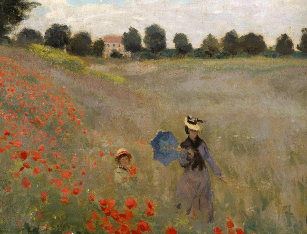 Vlčí máky v Argenteuil od Claude Monet