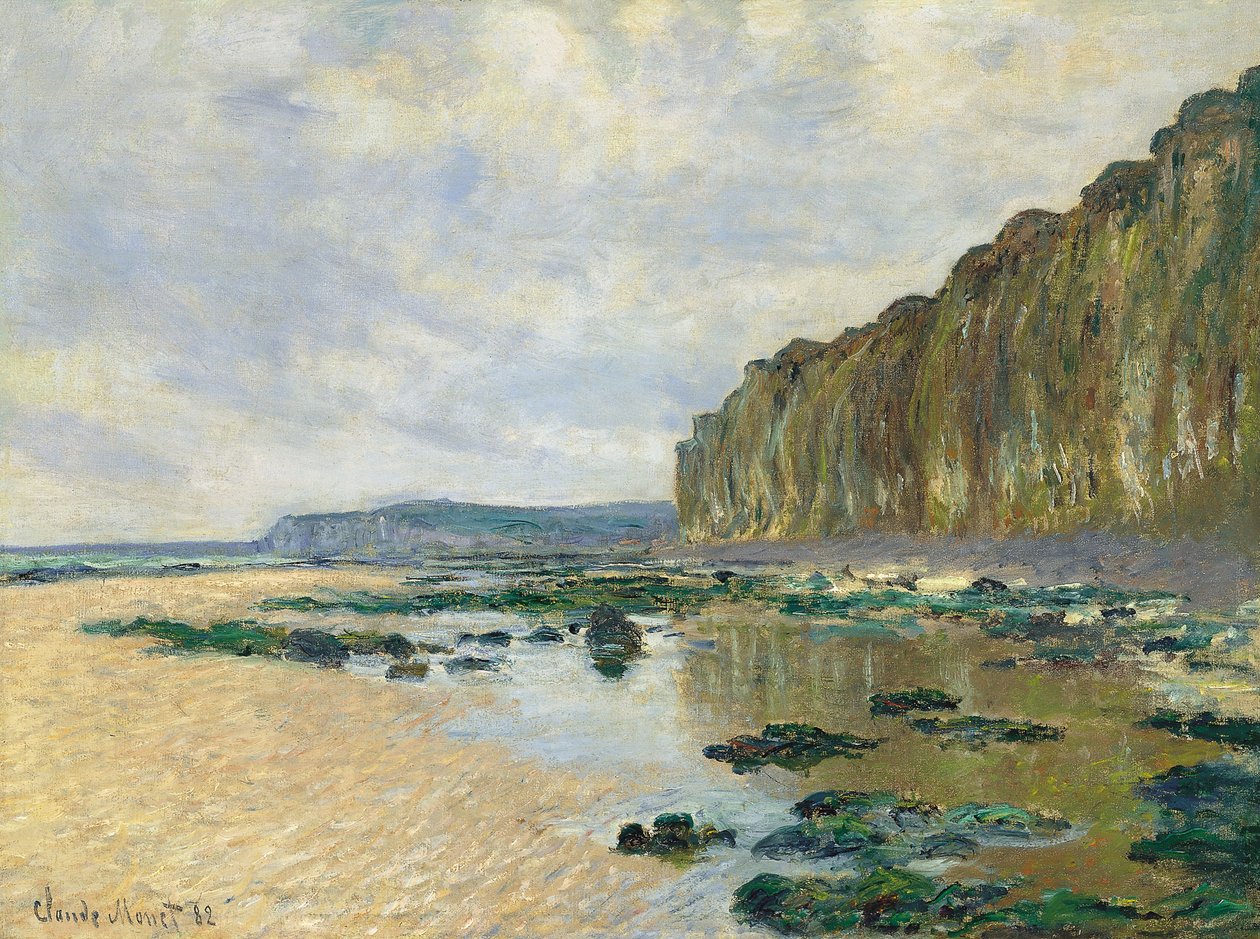 Odliv ve Varengeville od Claude Monet