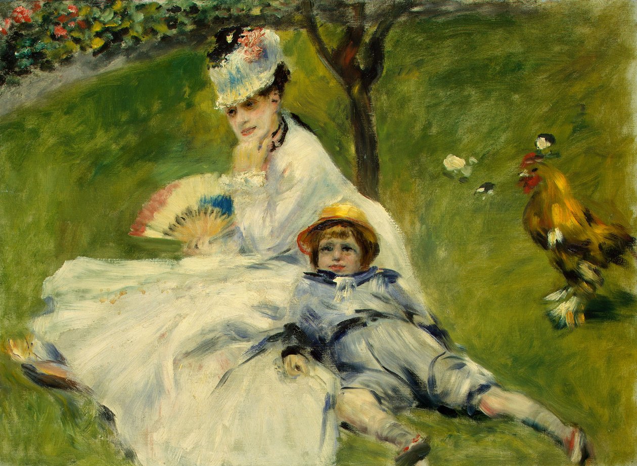 Madame Monet a její syn od Claude Monet