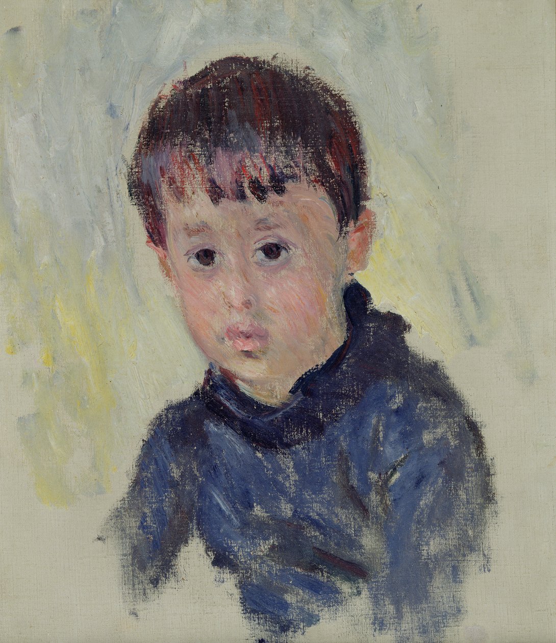 Michel Monet (1878-1966) v modrém jumperu, 1883 od Claude Monet