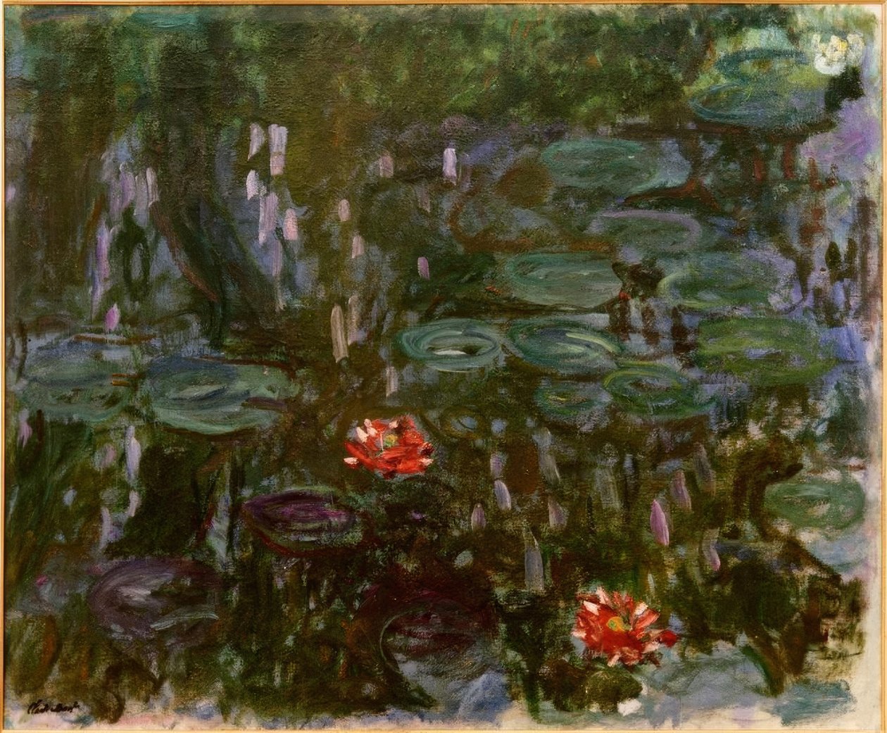 Lekníny, vrbové odlesky od Claude Monet