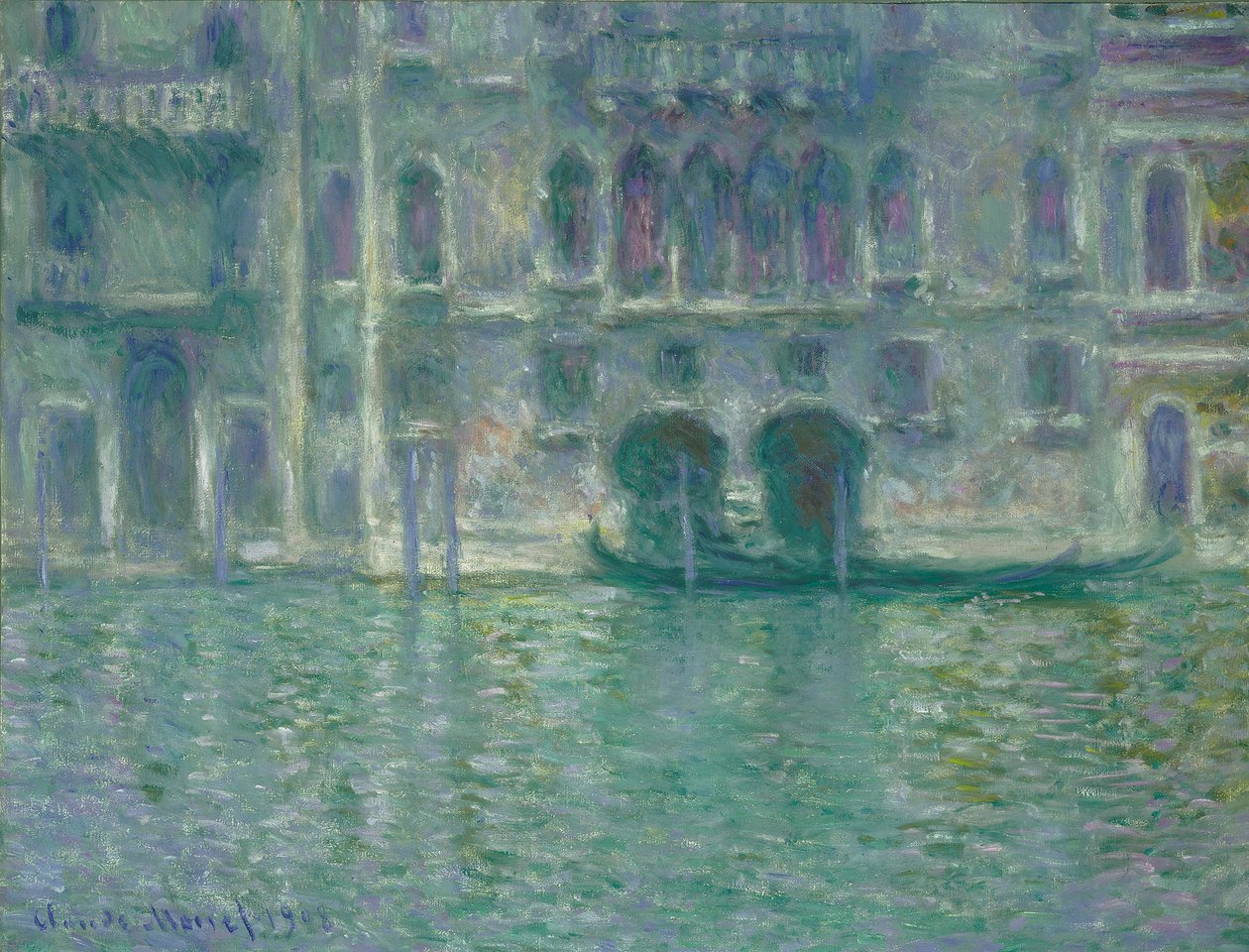 Palazzo da Mula, Benátky, 1908 od Claude Monet