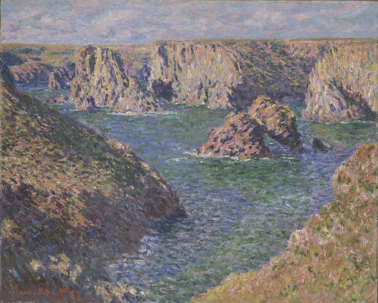 Port-Domois, Belle-Isle, 1887 od Claude Monet