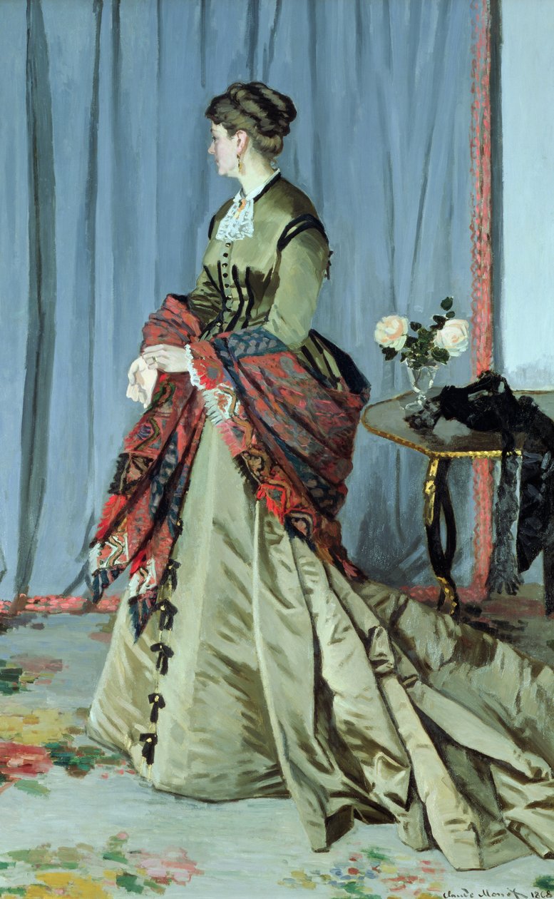 Portrét Madame Louis Joachim Gaudibert, 1868 od Claude Monet