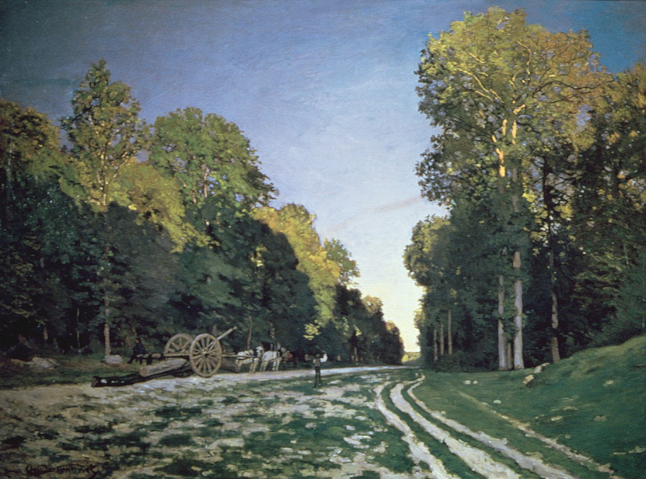 Route de Chailly, Fontainebleau, 1864 od Claude Monet