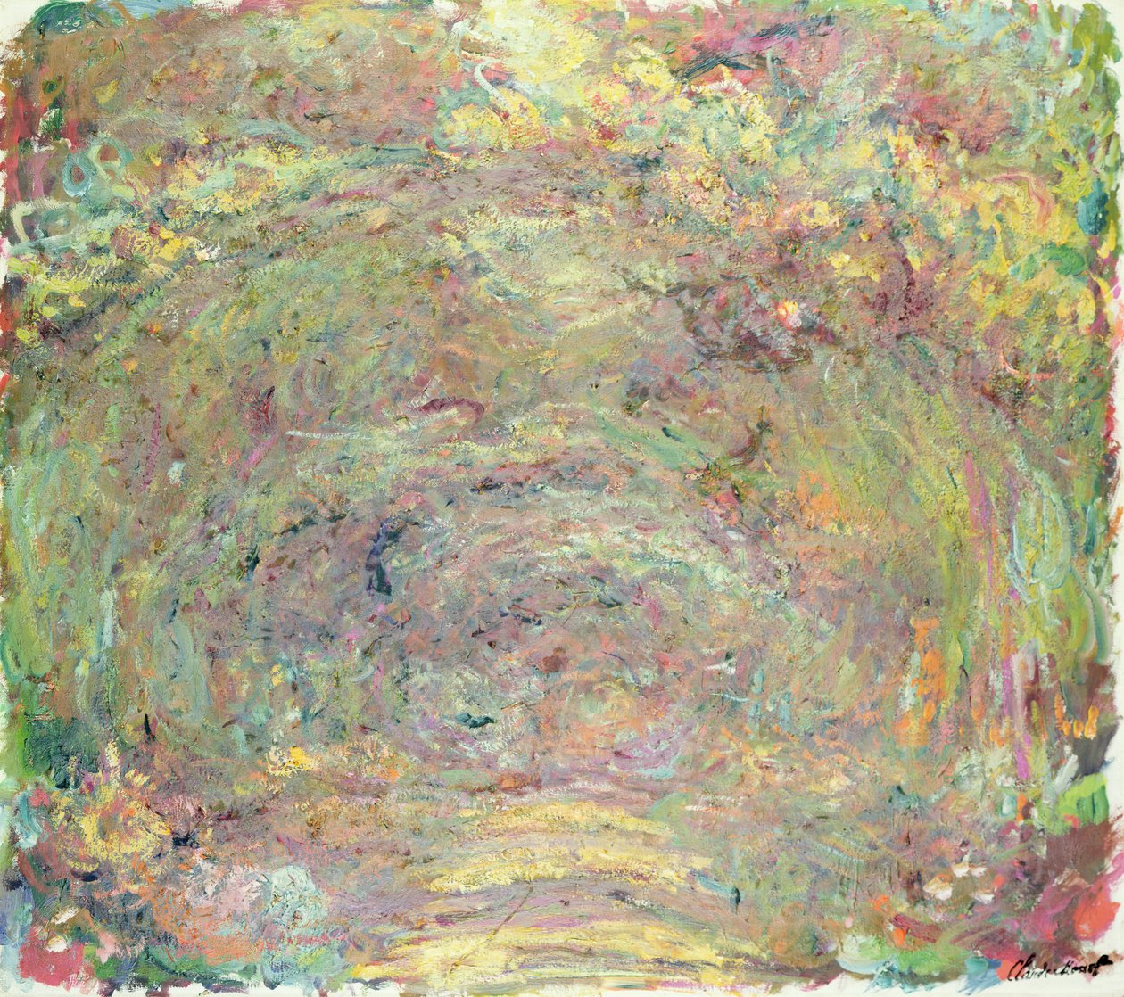 Stínovaná cesta, kolem roku 1920 od Claude Monet