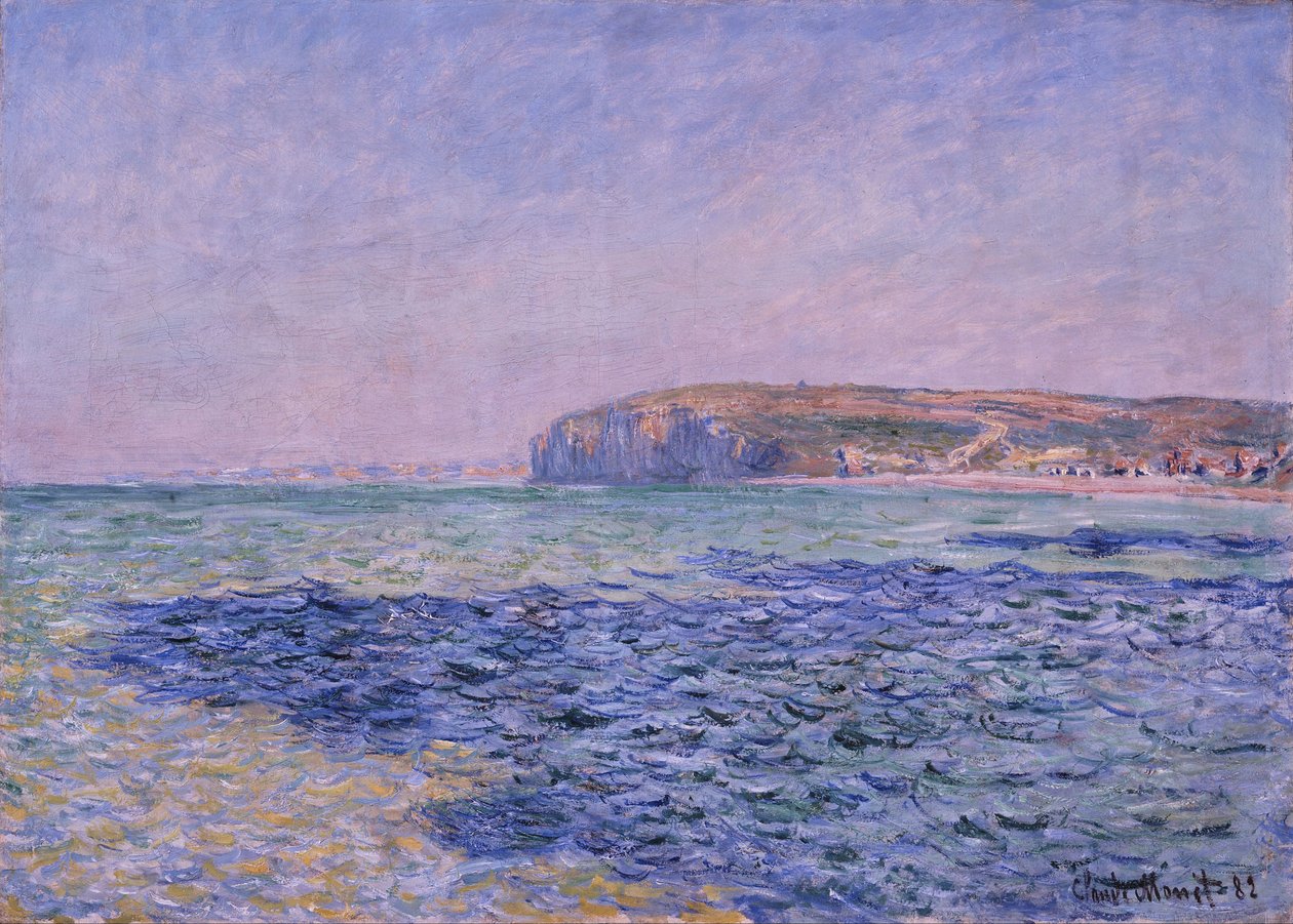 Stíny na moři. The Cliffs at Pourville od Claude Monet