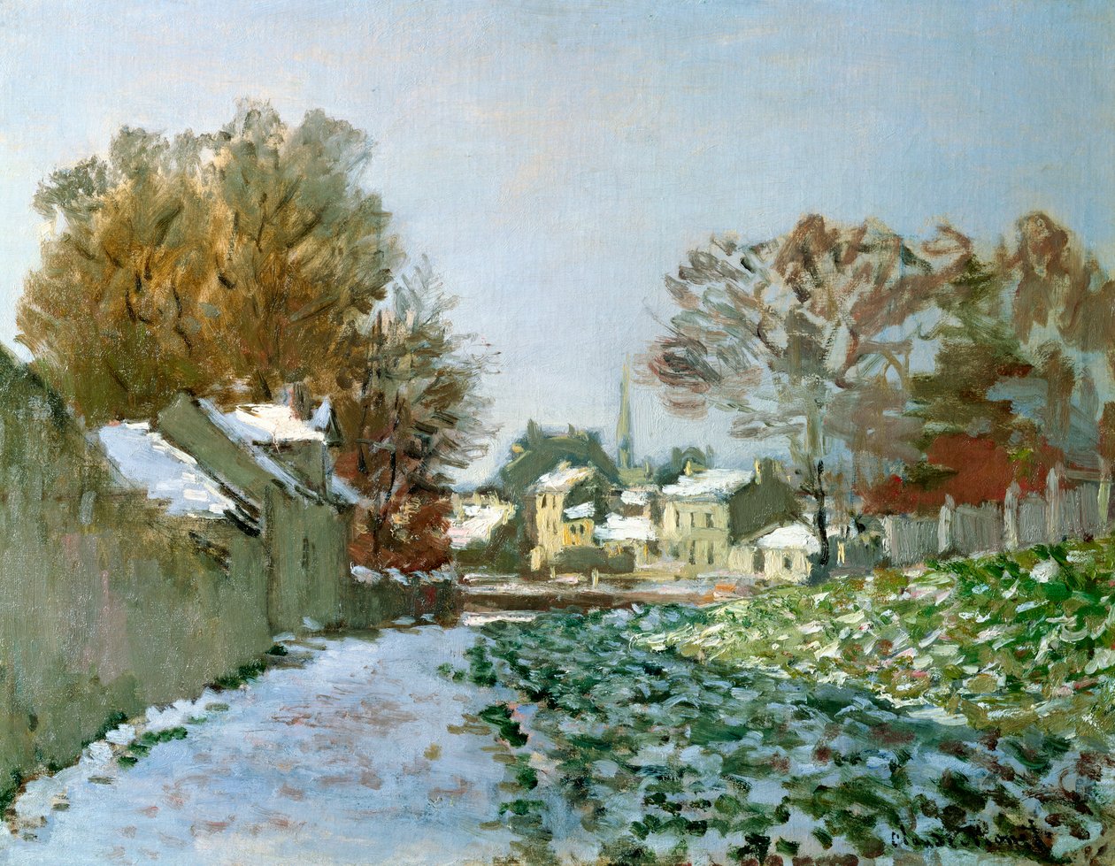 Sníh v Argenteuil, 1874 od Claude Monet