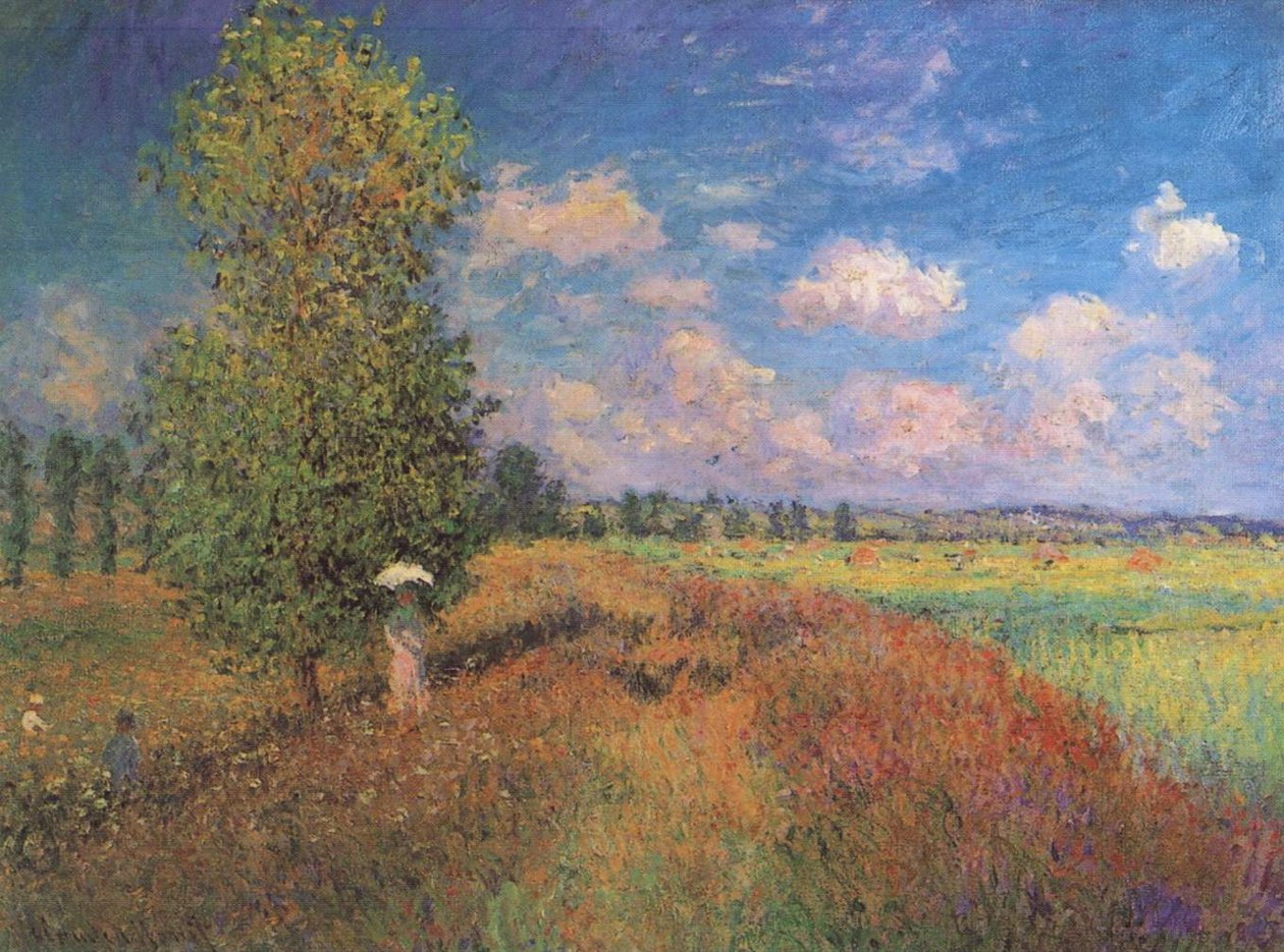 Letní pole kukuřice máku od Claude Monet