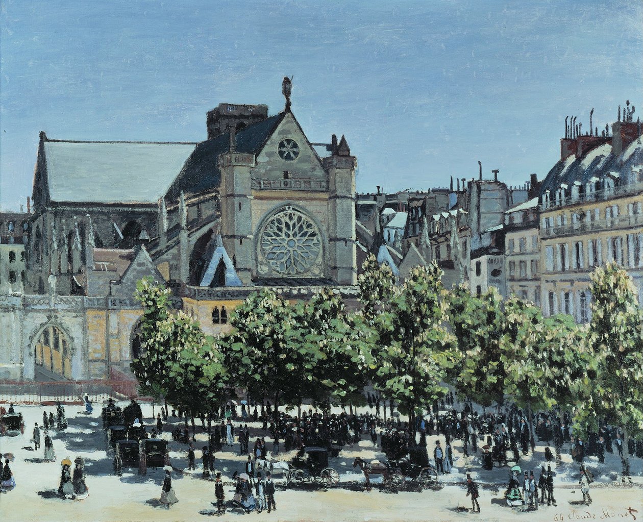 St. Germain lAuxerrois v Paříži od Claude Monet