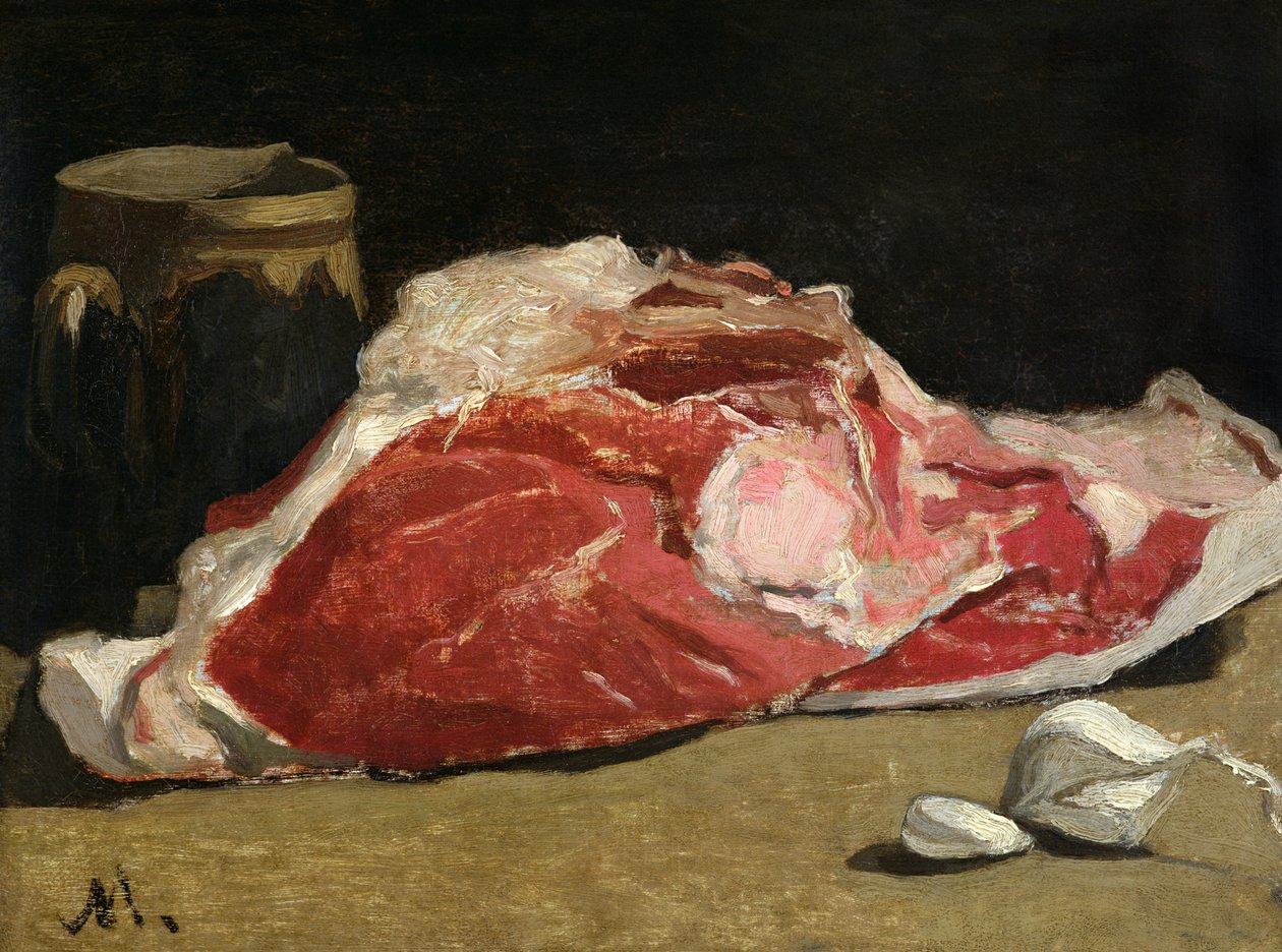 Zátiší, spojení masa, 1864 od Claude Monet