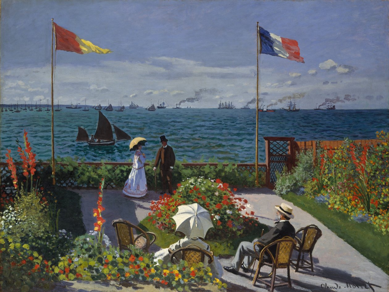 Terasa na Sainte-Adresse od Claude Monet