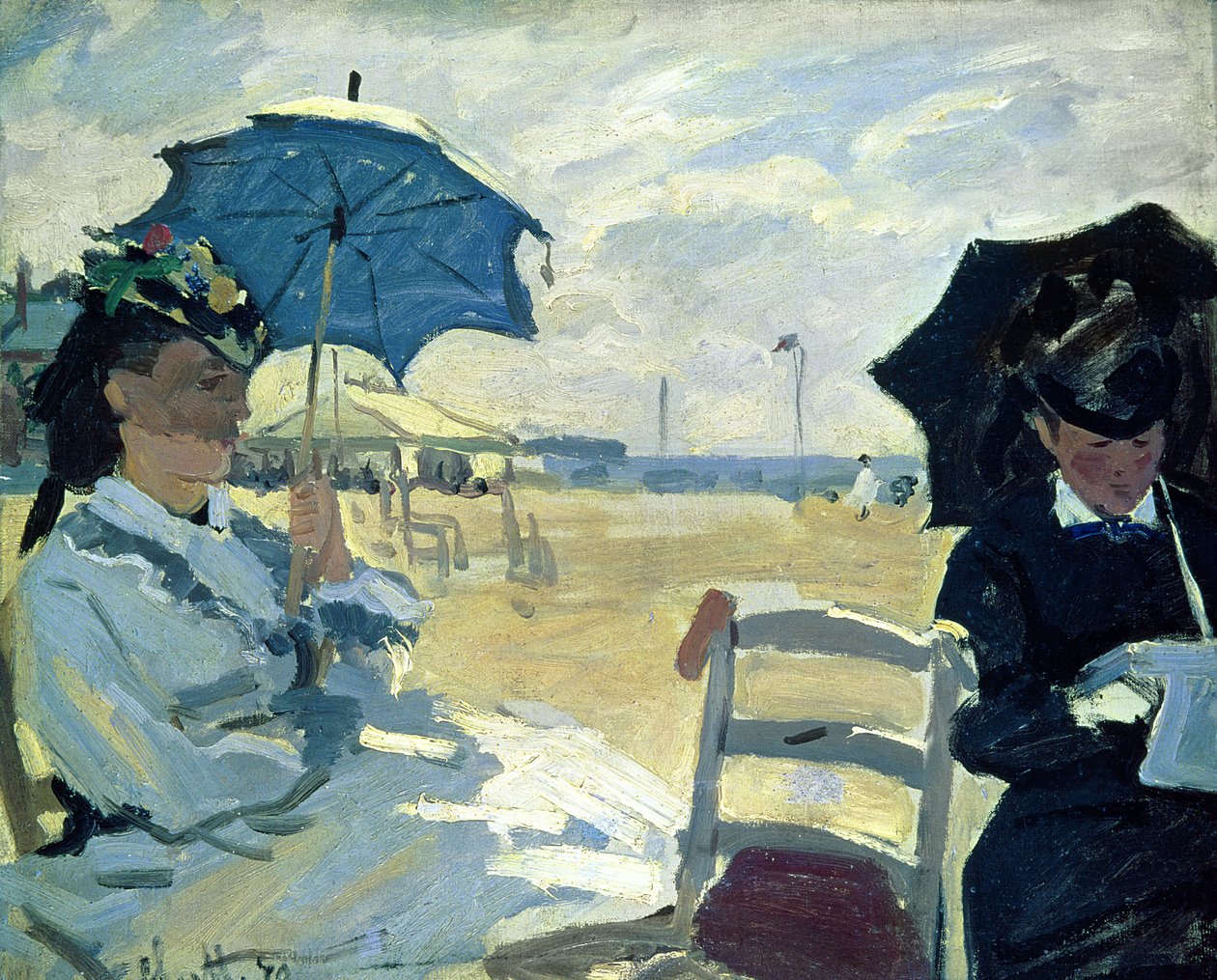 Pláž v Trouville, 1870 od Claude Monet