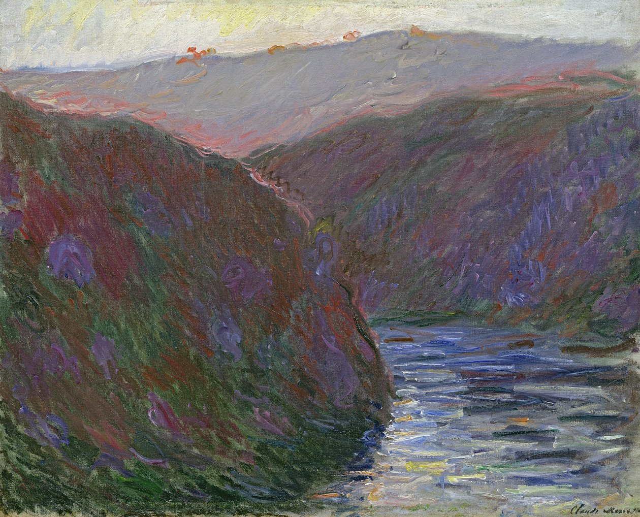 Creuse Valley, Evening Effect, 1889 od Claude Monet
