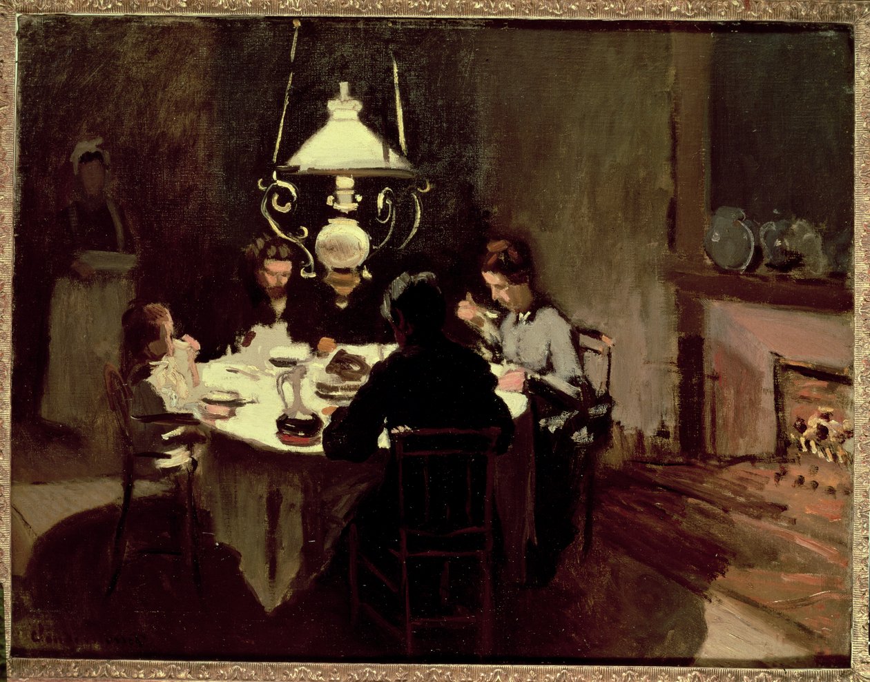 Večeře, 1868-9 od Claude Monet