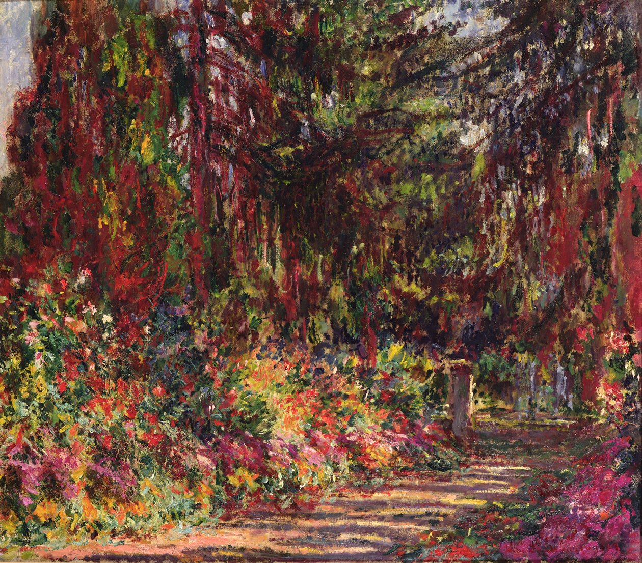 Zahradní cesta v Giverny, 1902 od Claude Monet