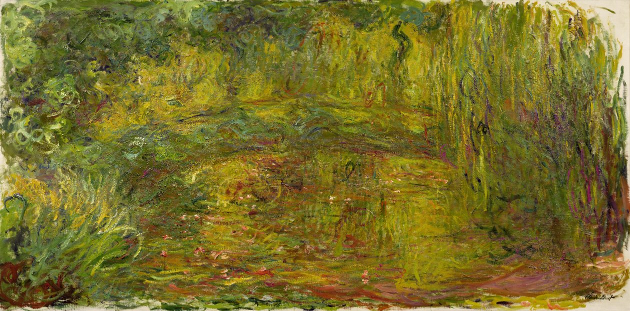 Japonský most, 1918 od Claude Monet