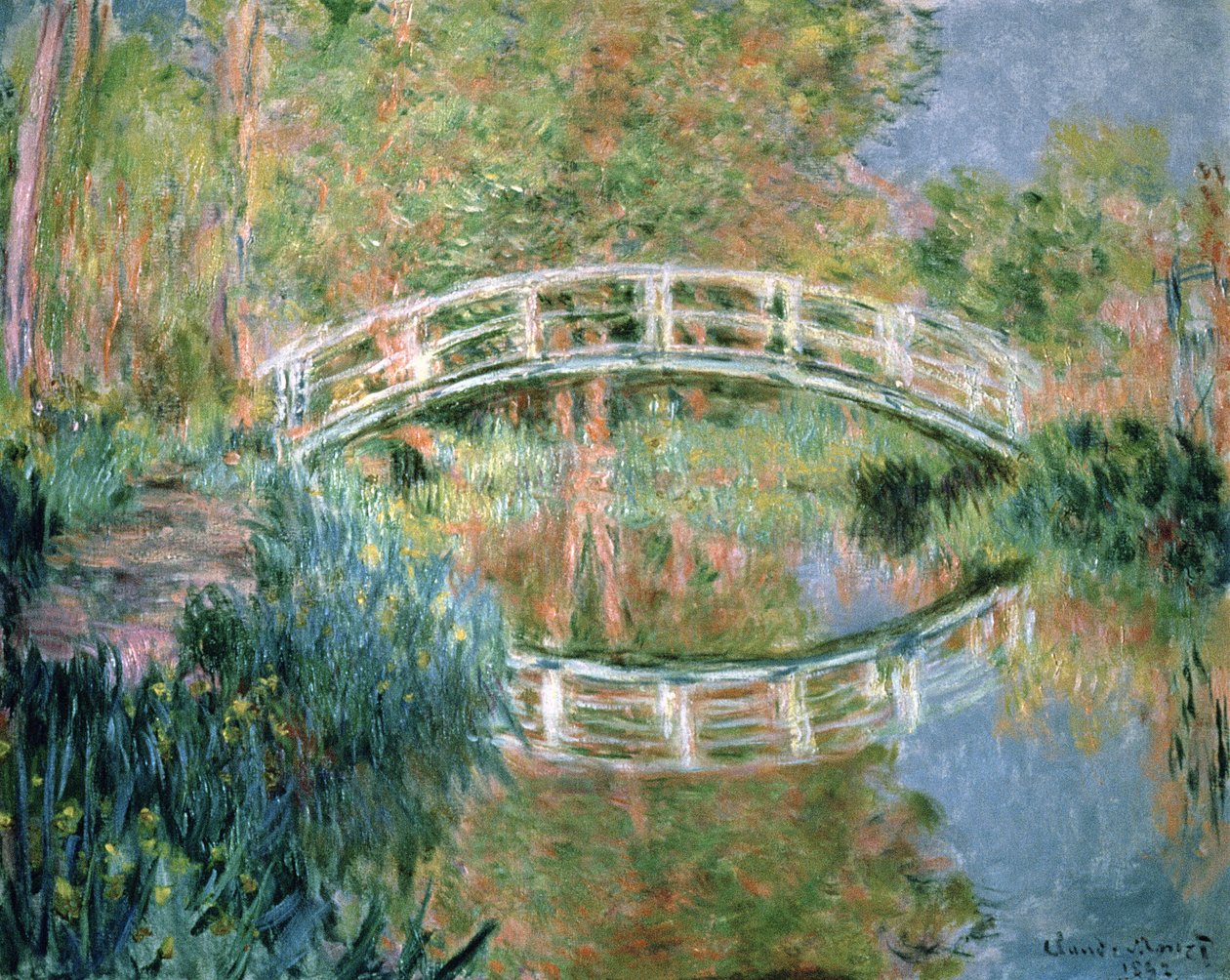 Japonský most, Giverny, 1892 od Claude Monet