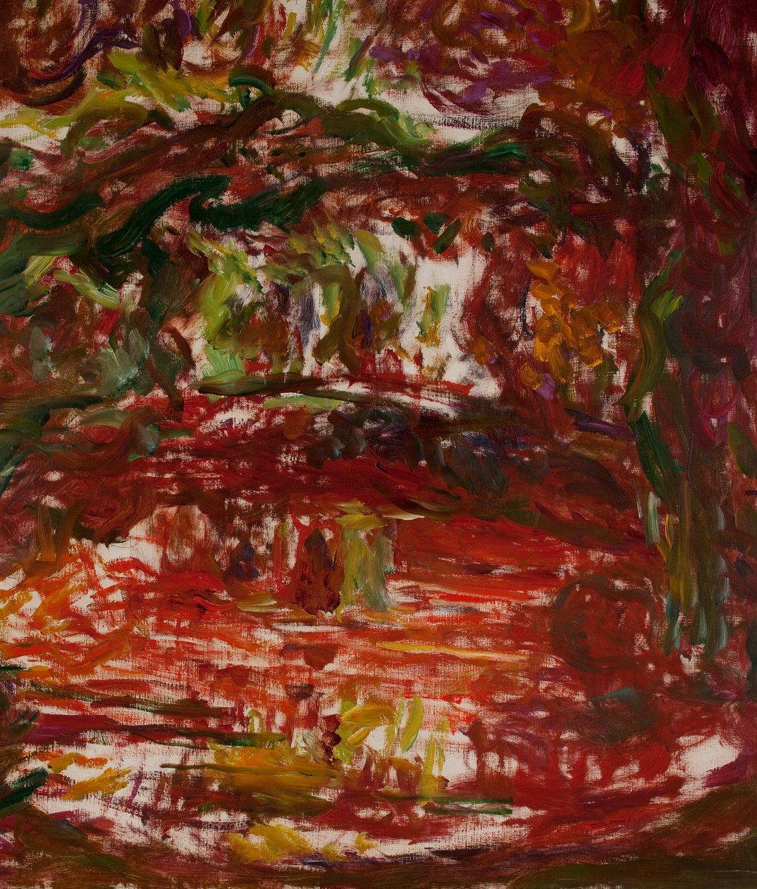 Japonský most v Giverny, detail, 1918-24 (viz také 192358) od Claude Monet