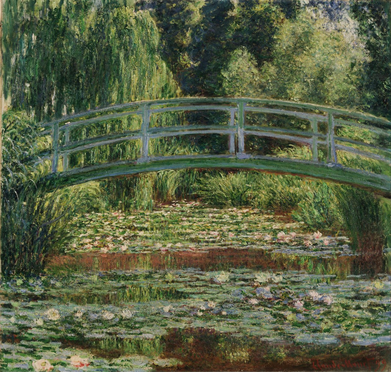 Japonská lávka a jezírko s lekníny, Giverny od Claude Monet
