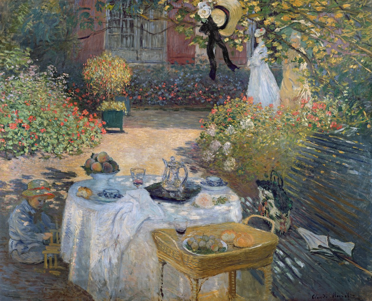Oběd: Monetova zahrada v Argenteuil, kolem roku 1873 od Claude Monet