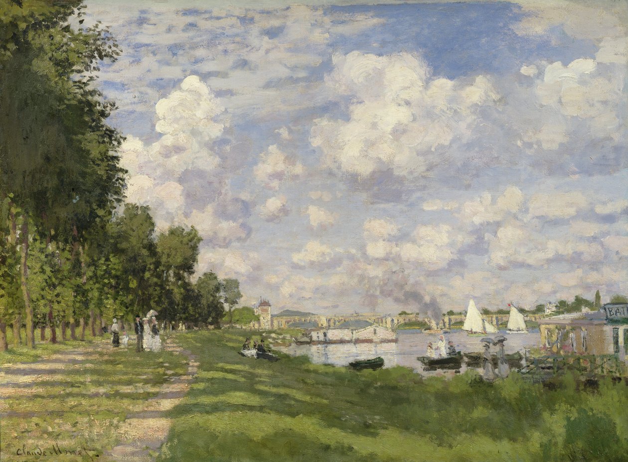 Marina v Argenteuil, 1872 od Claude Monet