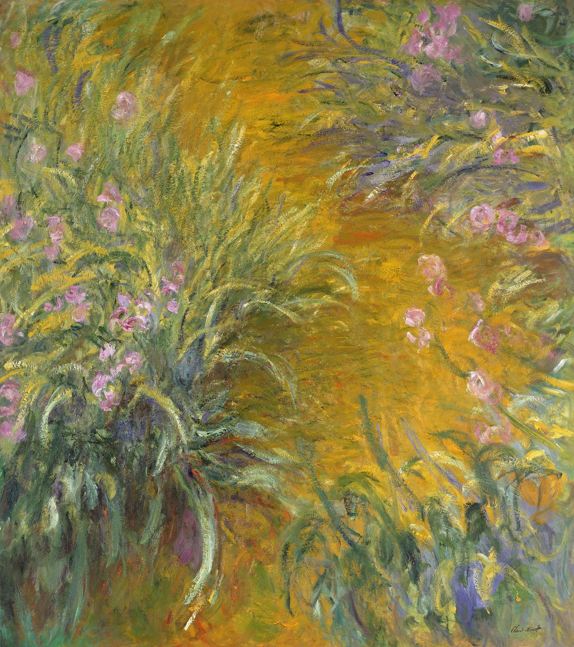 Cesta přes kosatce, 1914-17 od Claude Monet