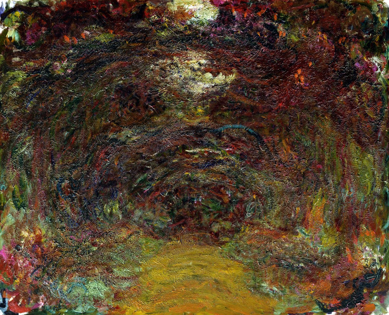 Růžová cesta, 1920-22 od Claude Monet