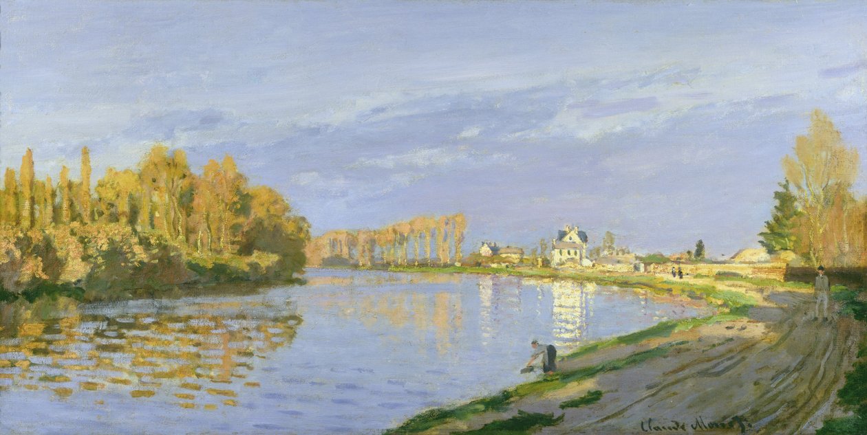 Seina v Bougival, 1872 od Claude Monet