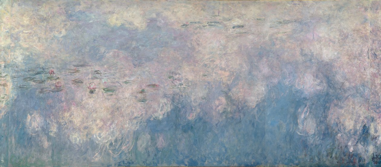 The Waterlilies - The Clouds (centrální část) 1915-26 (viz také 64184 a 64186) od Claude Monet