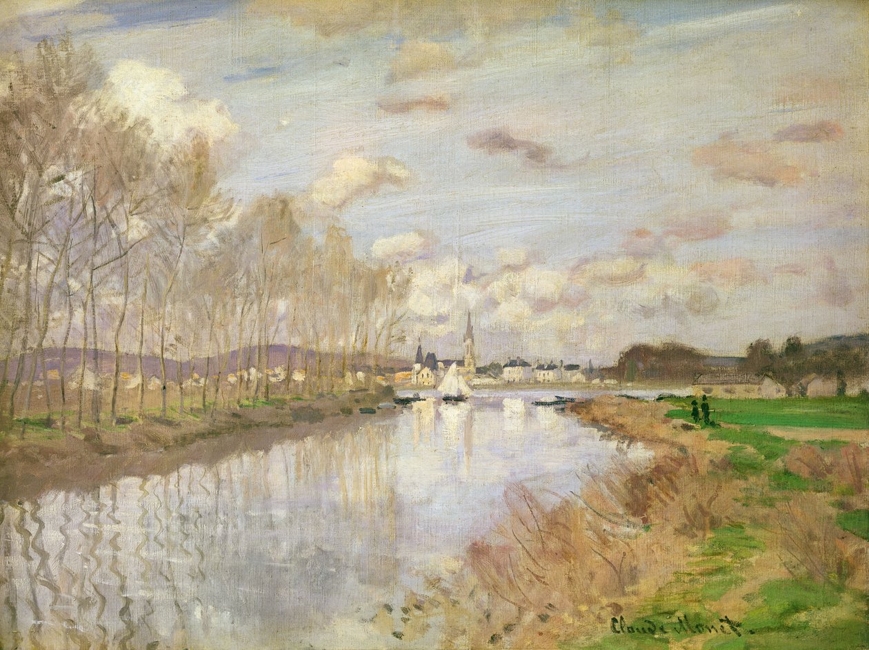 Jachta v Argenteuil, 1875 od Claude Monet