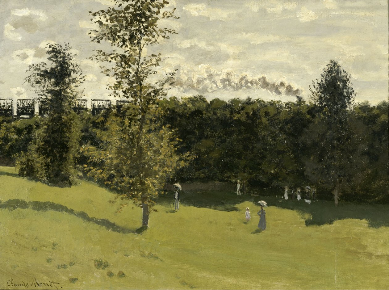 Vlak na venkově od Claude Monet