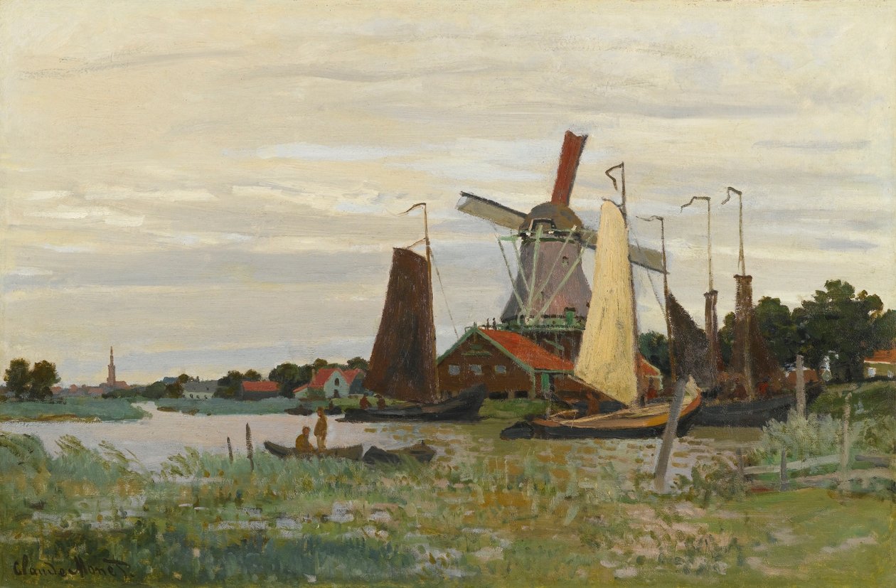 Mlýn v ZAANDAMU od Claude Monet