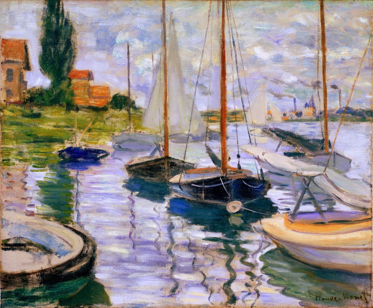 Plachetnice na Seině od Claude Monet
