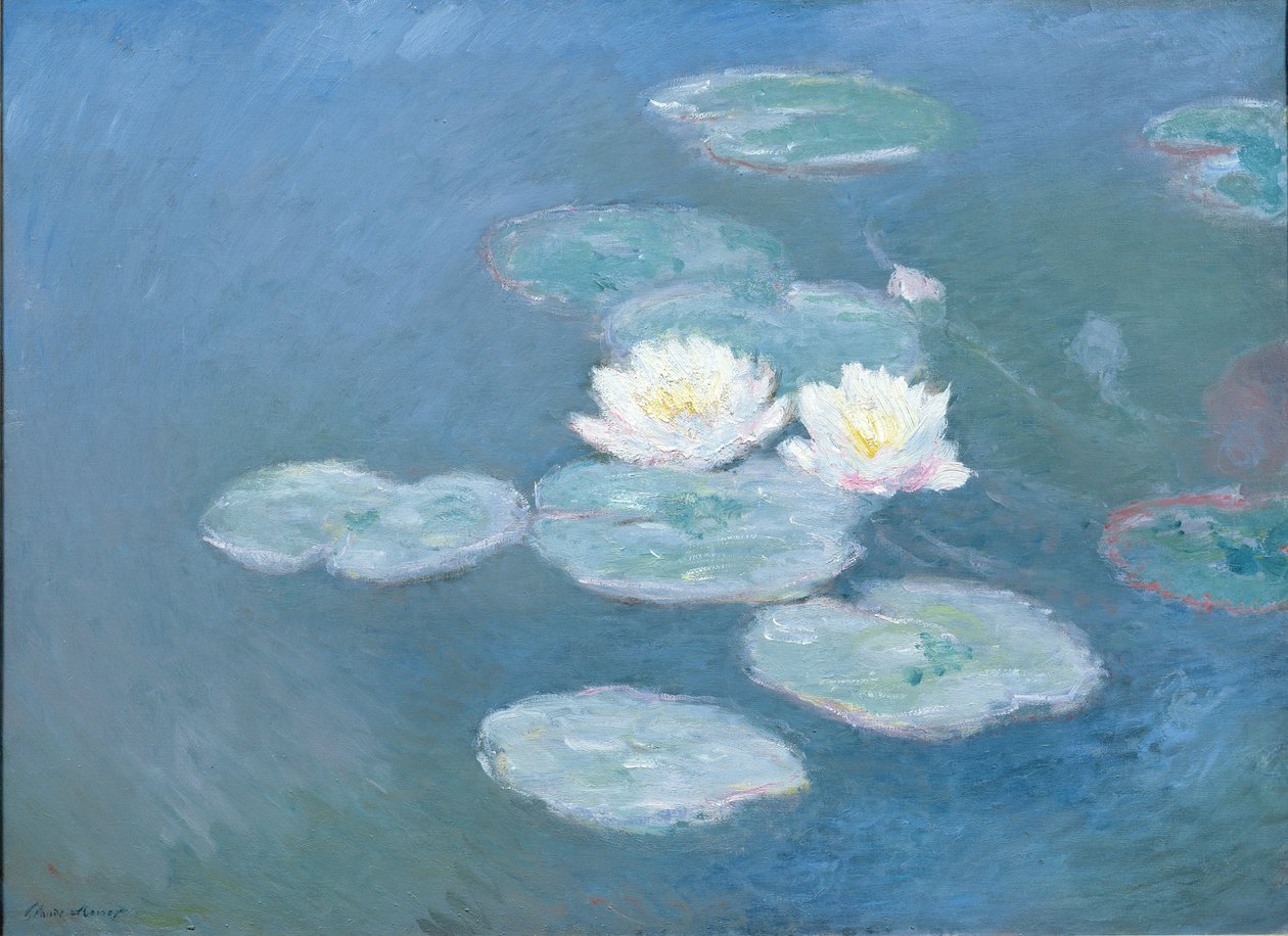 Lekníny, večer (viz detail 382333) od Claude Monet