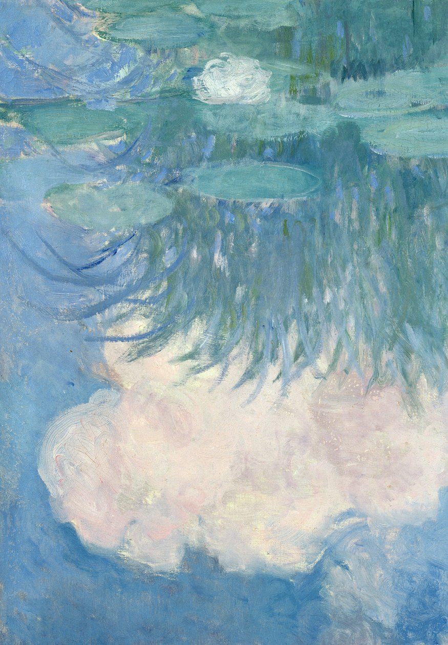 Lekníny, detail, 1914-17 (viz také 82318) od Claude Monet