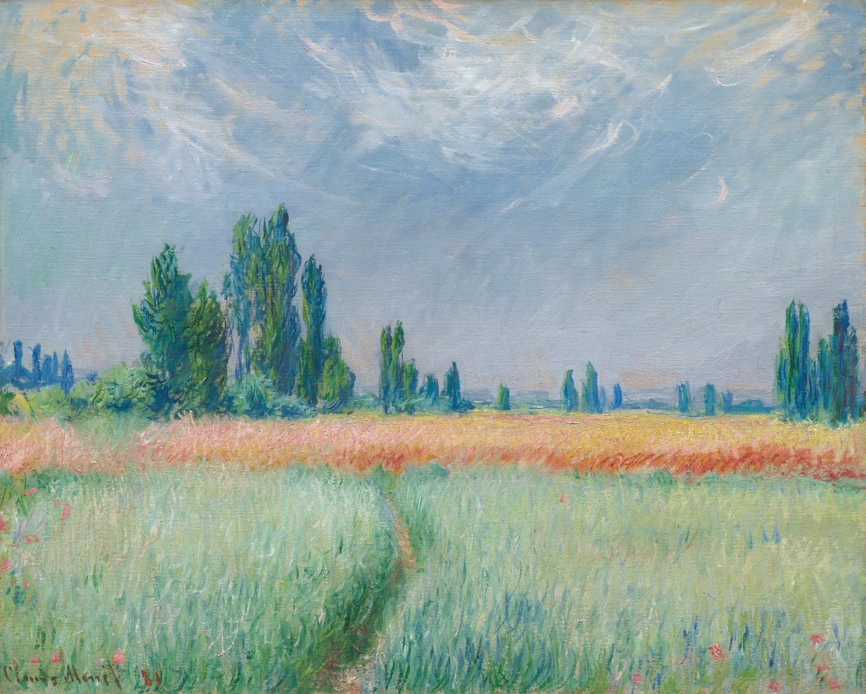 Pšeničné pole od Claude Monet