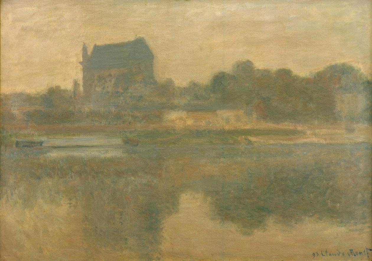 Vernon Church, mlha od Claude Monet