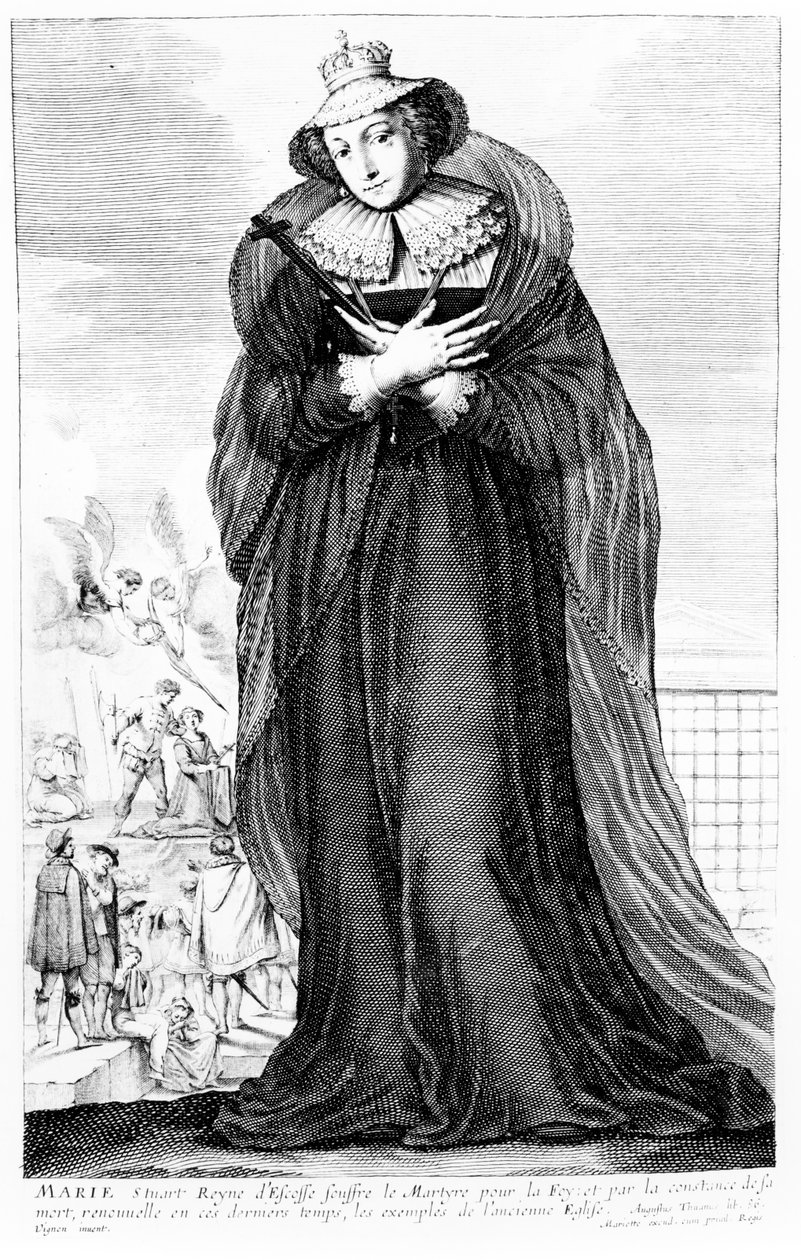 Marie Stuartovna skotská královna od Claude Vignon