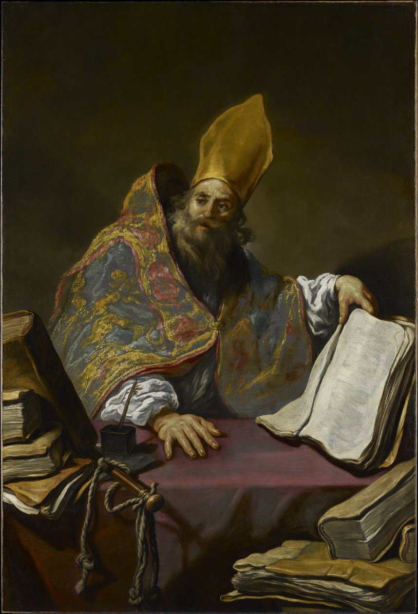 Svatý Ambrož od Claude Vignon