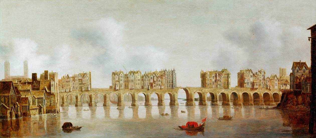 Pohled na London Bridge, c.1632 od Claude de Jongh