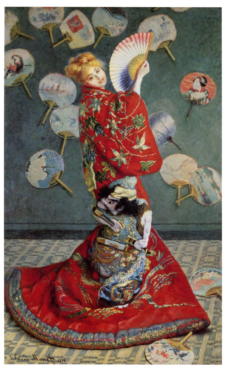 La Japonaise. (Camille v japonském kostýmu) od Claude Monet