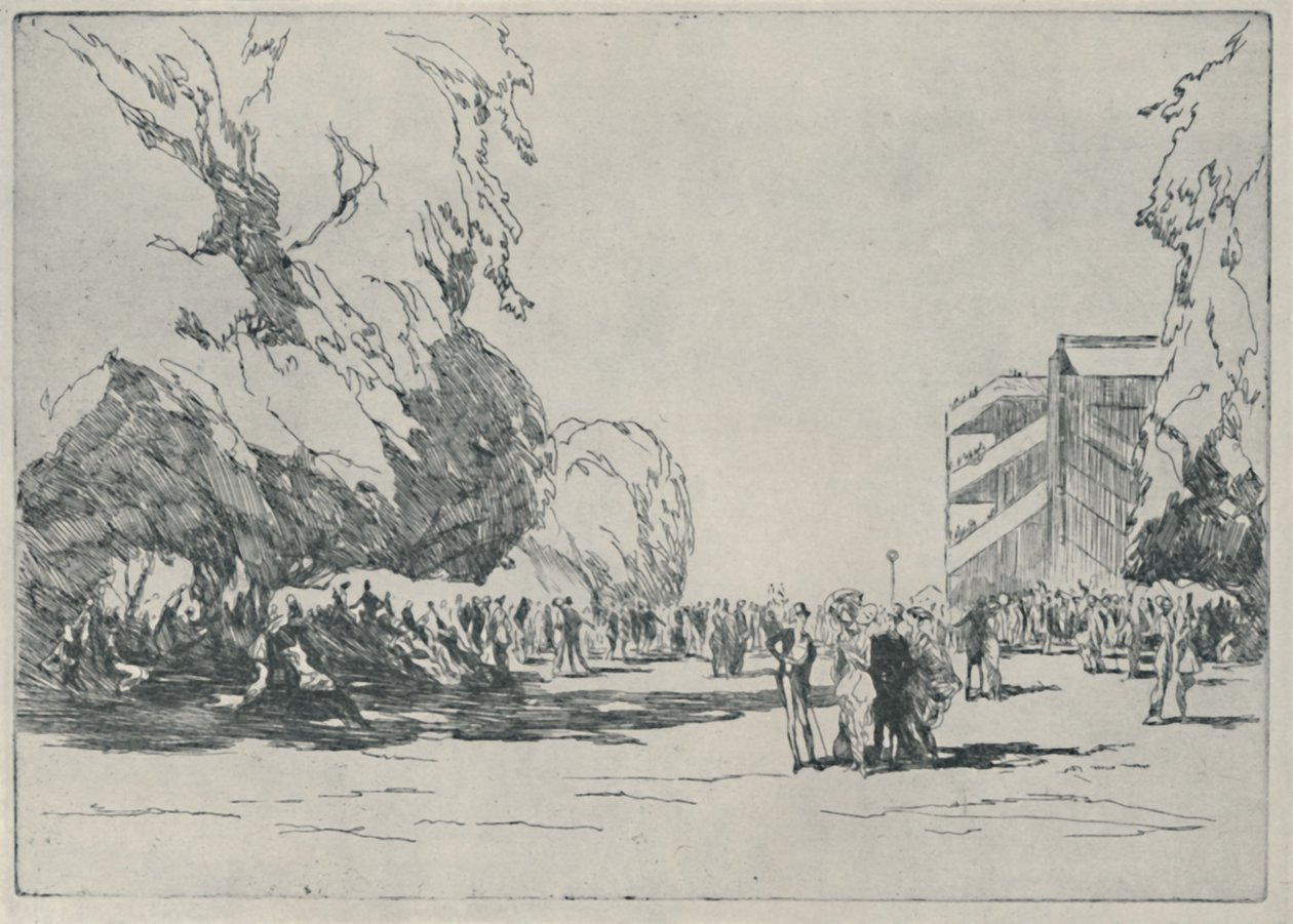 Ascot - Paddock, 1914, 1920 od Claude Allin Shepperson