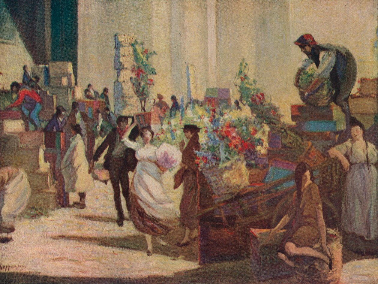 Trh, c1900 od Claude Allin Shepperson