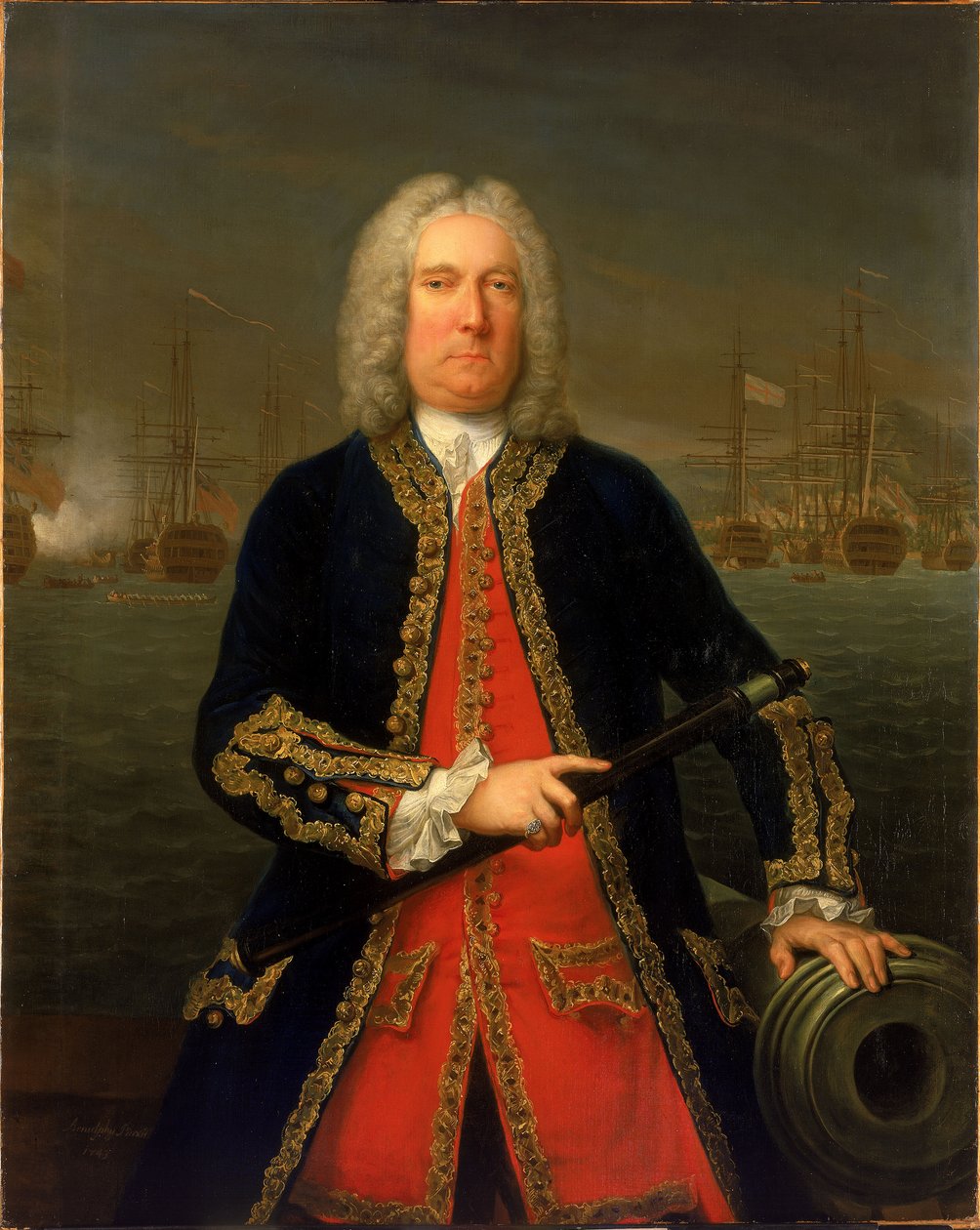 Admirál Thomas Mathews (1676-1751) od Claude Arnulphy