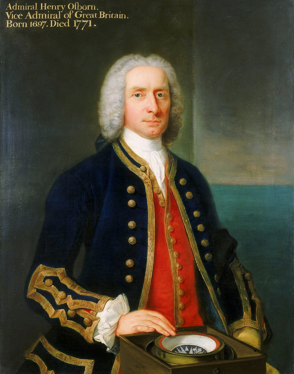 Kapitán Henry Osborn (1697-1771) od Claude Arnulphy