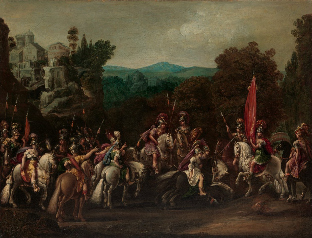 Odplutí Amazonek, 1620s. od Claude Deruet