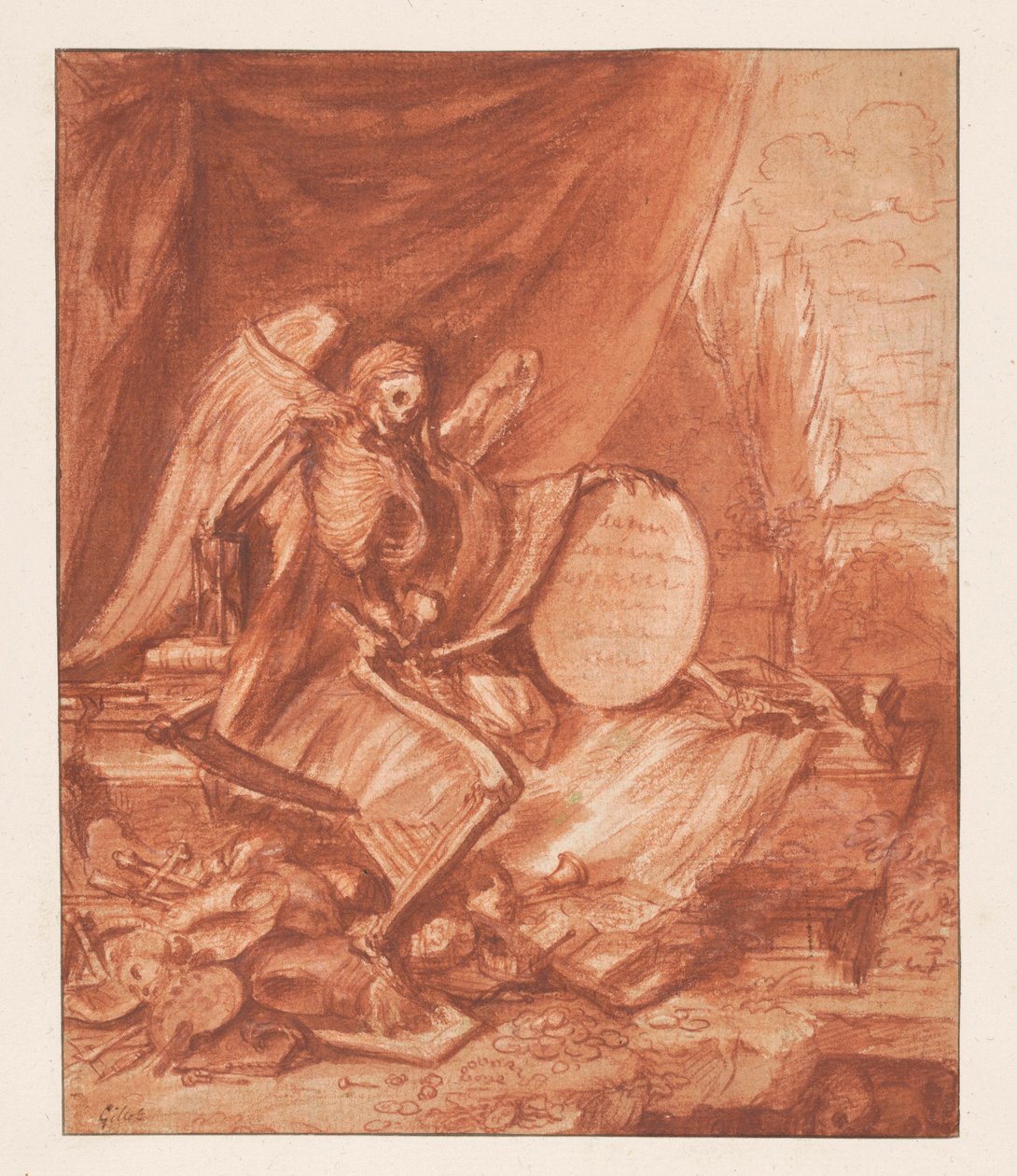 Marnost-alegorie od Claude Gillot