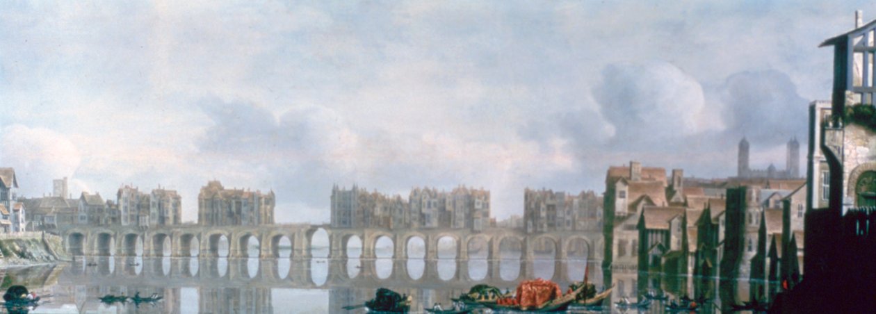 "Londýnský most", 1630 od Claude Jongh